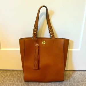 TORY BURCH Brown Leather Brooke Tote